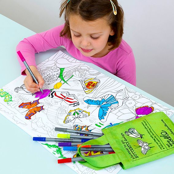butterfly placemat to go